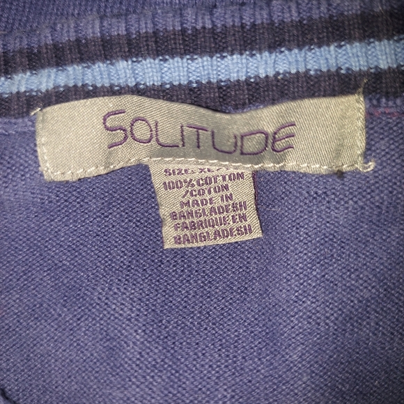Solitude Long Sleeve V-Neck Sweater Pullover size XL - Picture 5 of 5